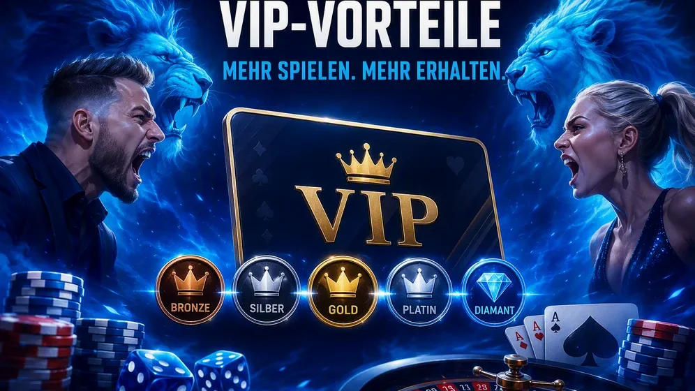 VIP-Karte mit Goldrand und Treuestufen-Symbolen